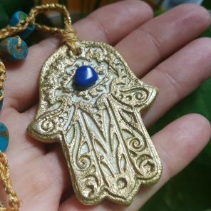 Hamsa Hand pendant good luck fortune
