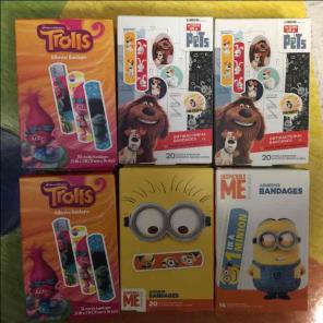 6 boxes bandaids