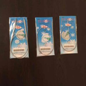 3 new circular knitting needles