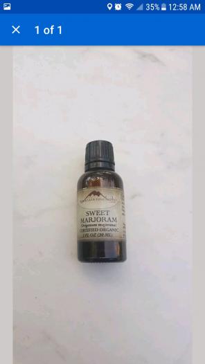 Sweet Majoram Essential Oil Organic 1oz
