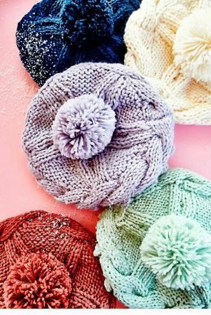 Bobble Knit Beret