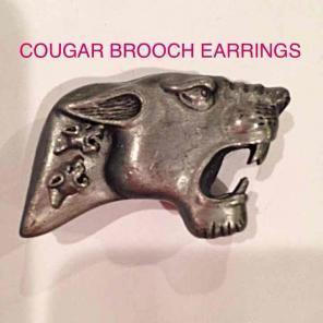 RARE**STAMPED "TORING" BROOCH/EARRING
