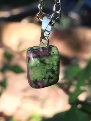 Ruby Zoisite Pendant (psychic vision )