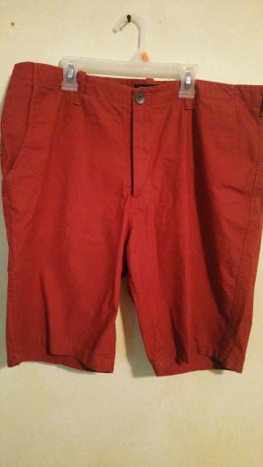 Size 36 red shorts