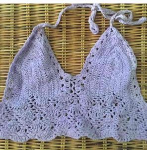 Hand crocheted top