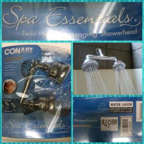 ✨Double spa jet shower head✨