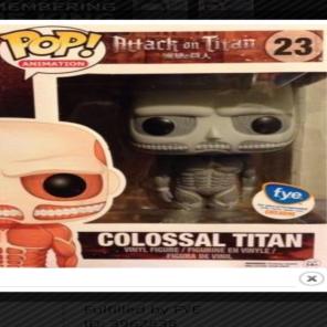 Funko Pop Colossal Titan Fye Exclusive