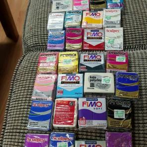 New 30 pc lot of Polymer Clay
