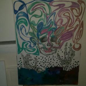 Smoke Skull Art