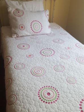 GIRLS cotton Coverlet and Pillow Sham
