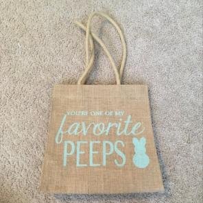 Burlap Easter Bag