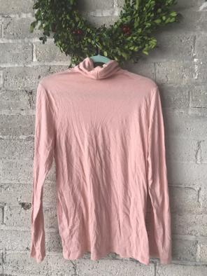 Peach Tissue Turtleneck I. Crew
