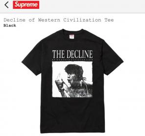 Supreme The Decline T-shirt Black Xl