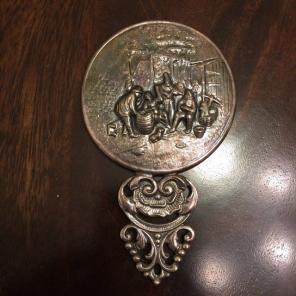 Silver Hand Mirror Hans Jensen Denmark