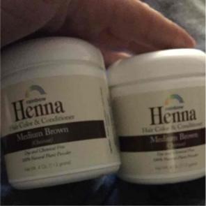 2X 4oz henna med-brown