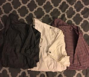 3 Men's XL Button Up Short Sleeve