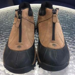 Totes men tan leather duck ankle shoe 13