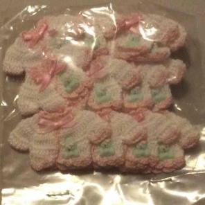 12 mini crochet sweaters baby shower