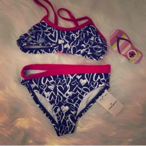 Red white and blue 2 pc swimming suit