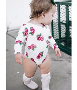 Raspberry Long Sleeved Onesie