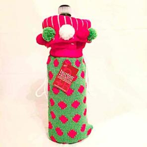 KNITTED WINE BOTTLE BAG
