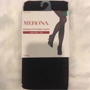 New control top patterned tights
