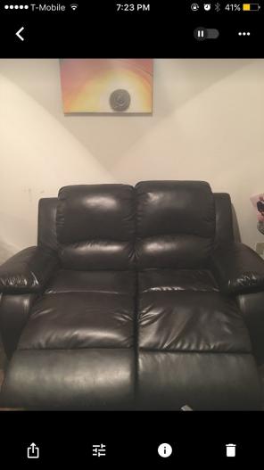 Black Leather Couch
