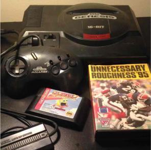 Sega Genesis, 2 games, 1 controller