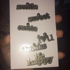 6pcs Metal Charms