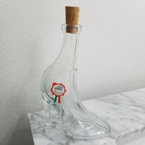 NEW Glass Shoe Bottle