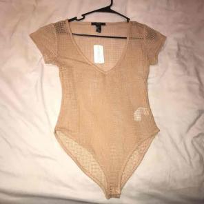 Nude knit top