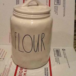 Rae Dunn flour canister