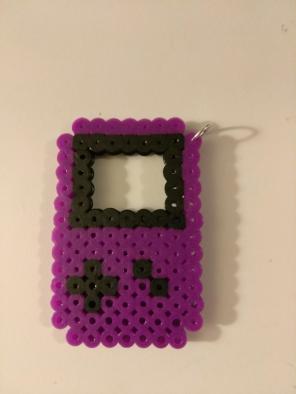 Purple Gameboy Keychain
