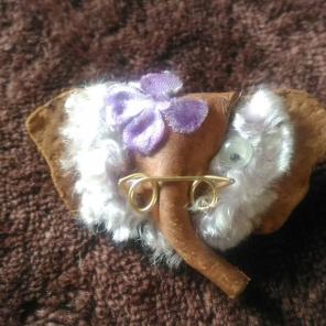 Vintage elephant pin