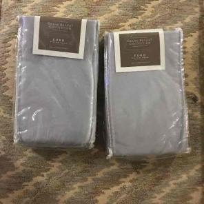 New euro shams silver color
