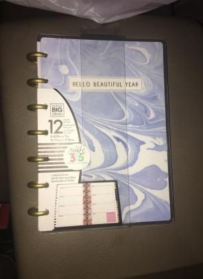 New Mini Monthly Planner Marble Blue