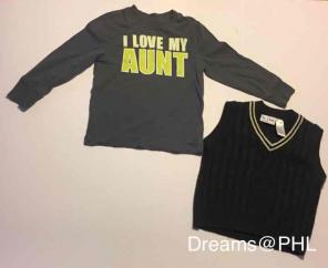 Boys 3T Long Sleeve Tee & Sweater Vest