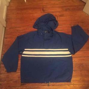 Vintage Gap Royal Blue/White Windbreaker