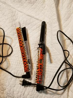 Curling iron and straightener set