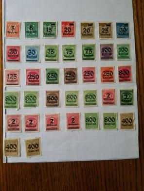 37 Germany stamps