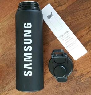 NWT Samsung metal water bottle Tumblr