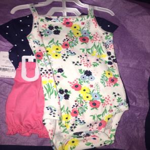 Carters Floral 3 Piece Set 12 Months