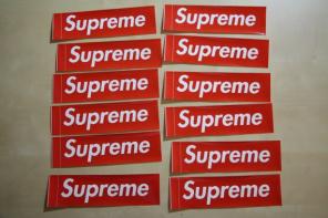 10 Supreme sticker box logo vinyl glossy