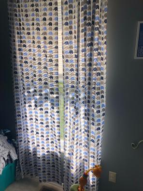 Nursery Decor Elephant Curtains