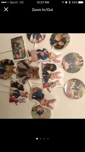 Peter Rabbit Cupcake Toppers