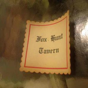 ANTIQUE FOX HUNT TAVERN LABEL