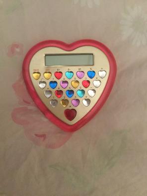Vintage Jeweled Heart Calculator!