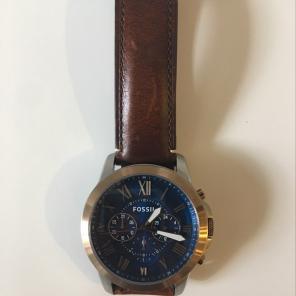 Fossil leather band watch