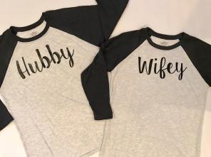 Hubby And Wifey Raglan Shirts