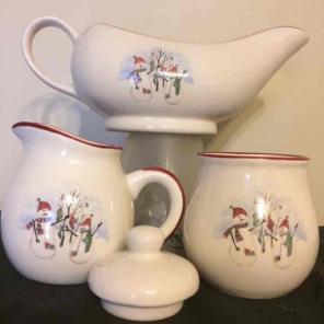 Snowman Seasons Sugar Set